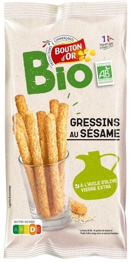 Bouton d'or Gressins au sésame bio packshot