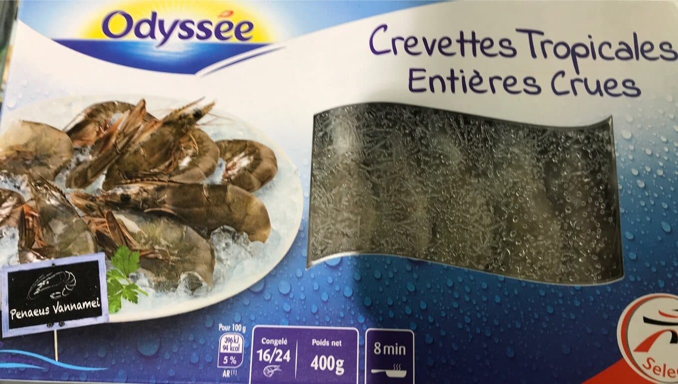 Odyssée Crevettes tropicales packshot
