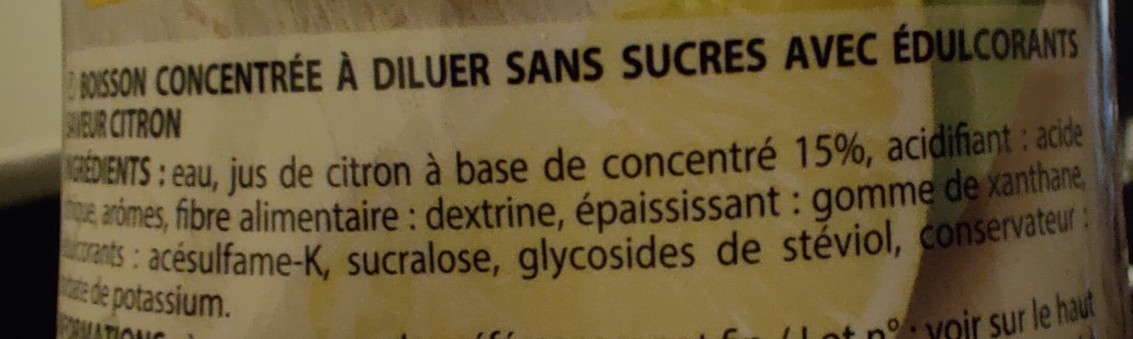 Paquito Sirop Zéro saveur Citron 75cl packshot