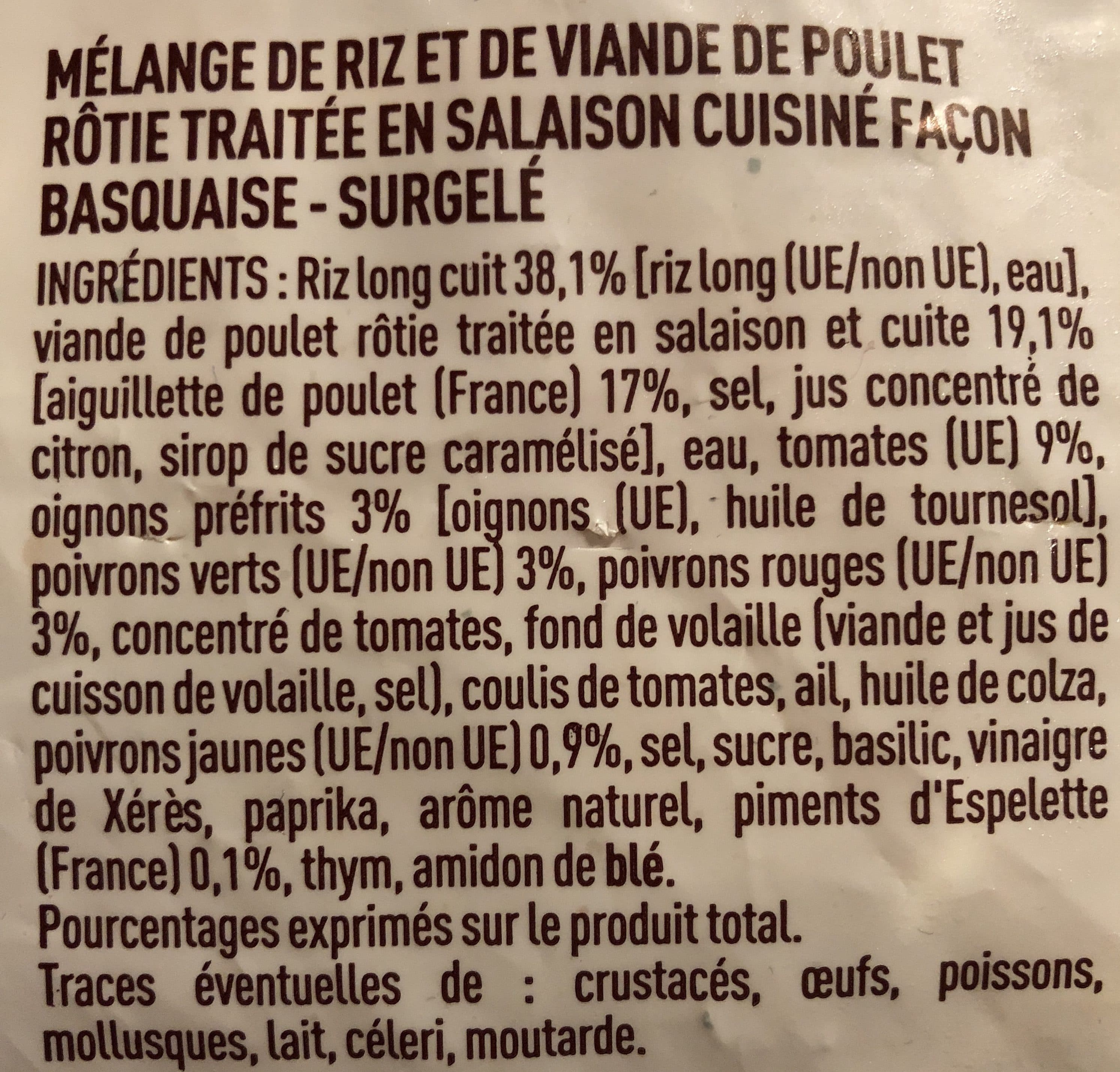 Monique ranou Poêlée façon Poulet Basquaise packshot