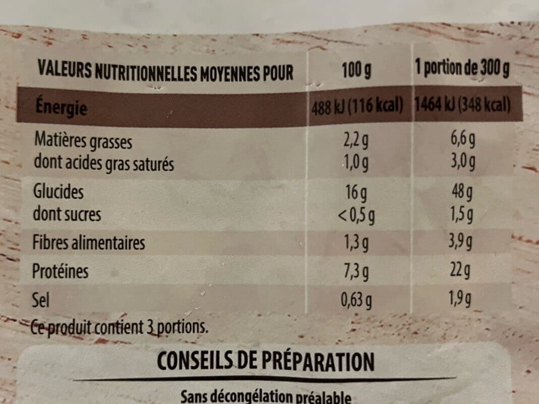 Monique ranou Poelee de torsades au poulet et champignons surgele packshot