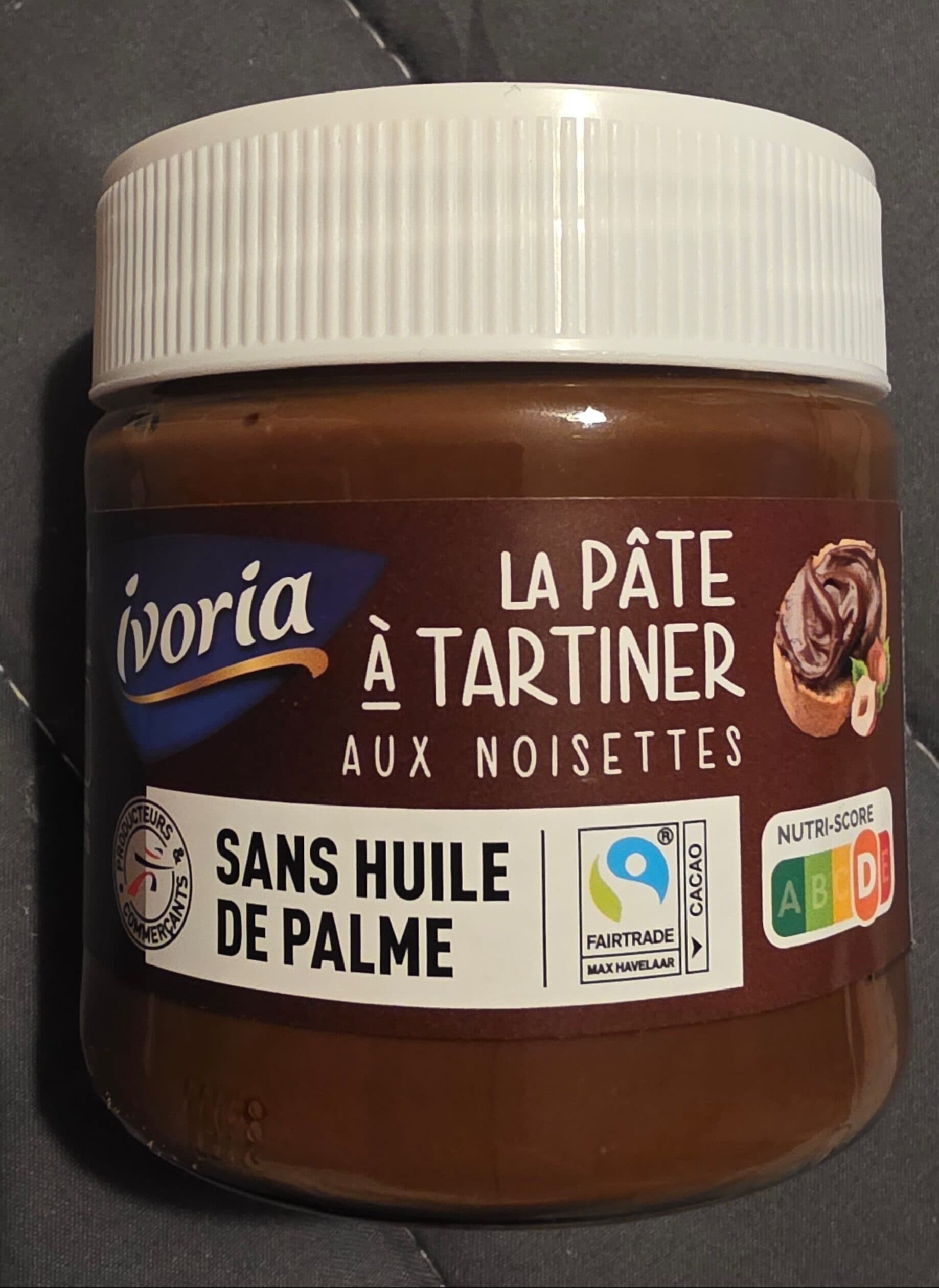 Ivoria Pâte à tartiner aux noisettes sans huile de palme packshot