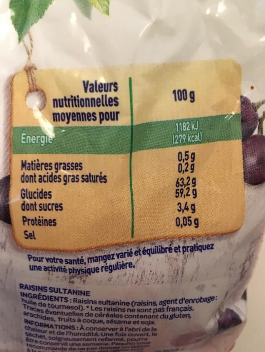 Paquito RAISINS SECS sultanine packshot