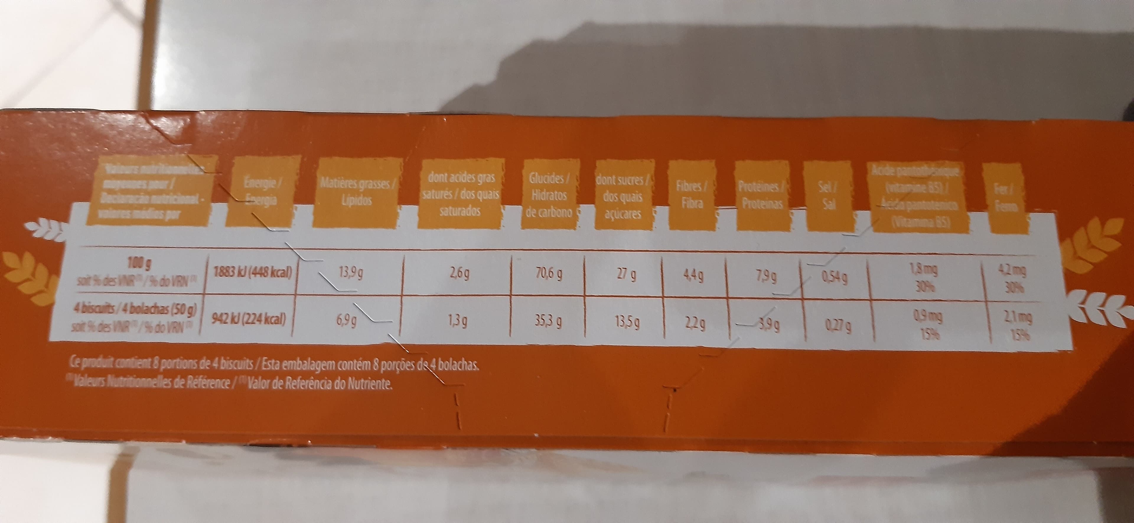 Chabrior Déjeuner miel pépites de chocolat 400G packshot