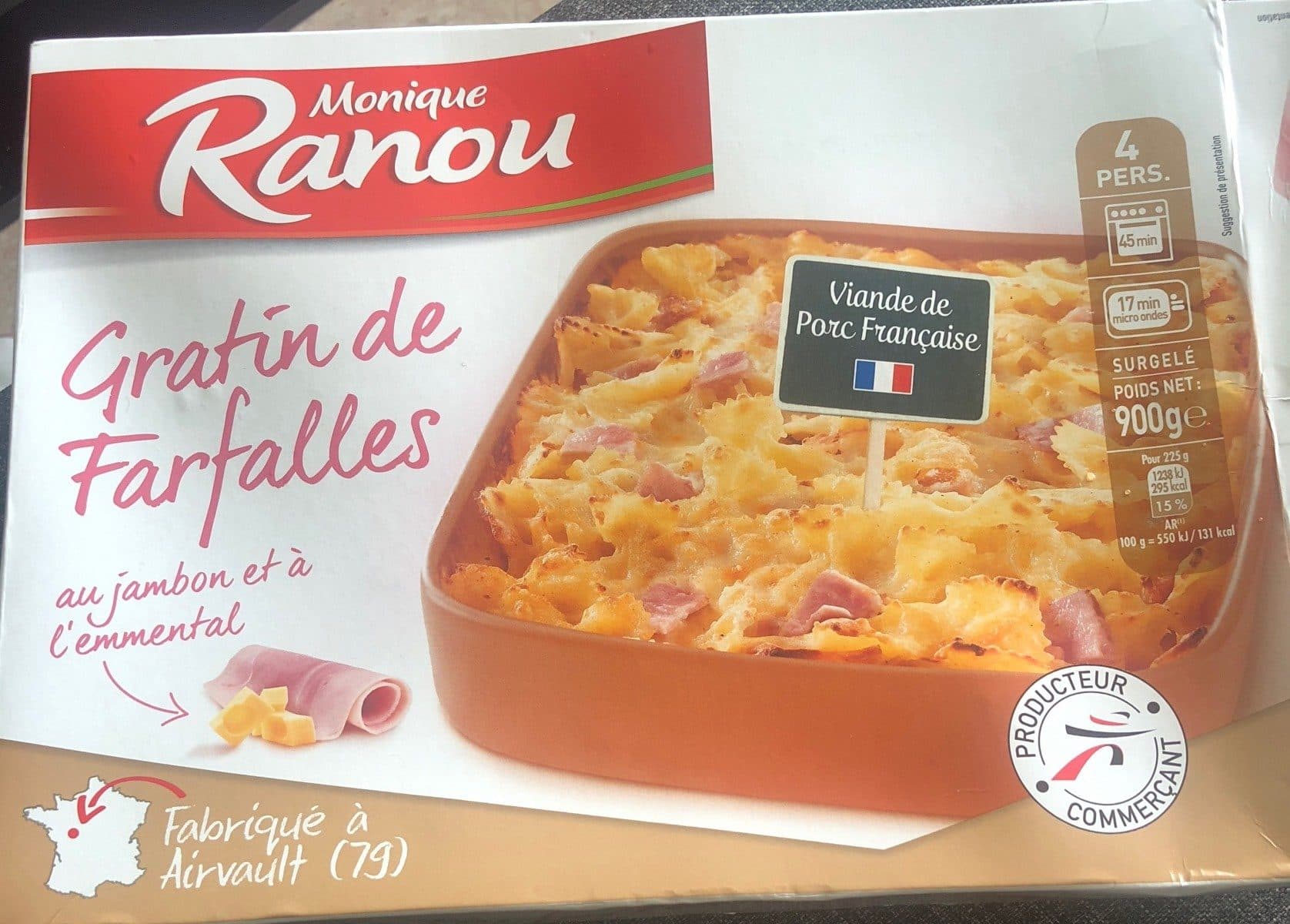 Monique Ranou Gratin de Farfalles packshot
