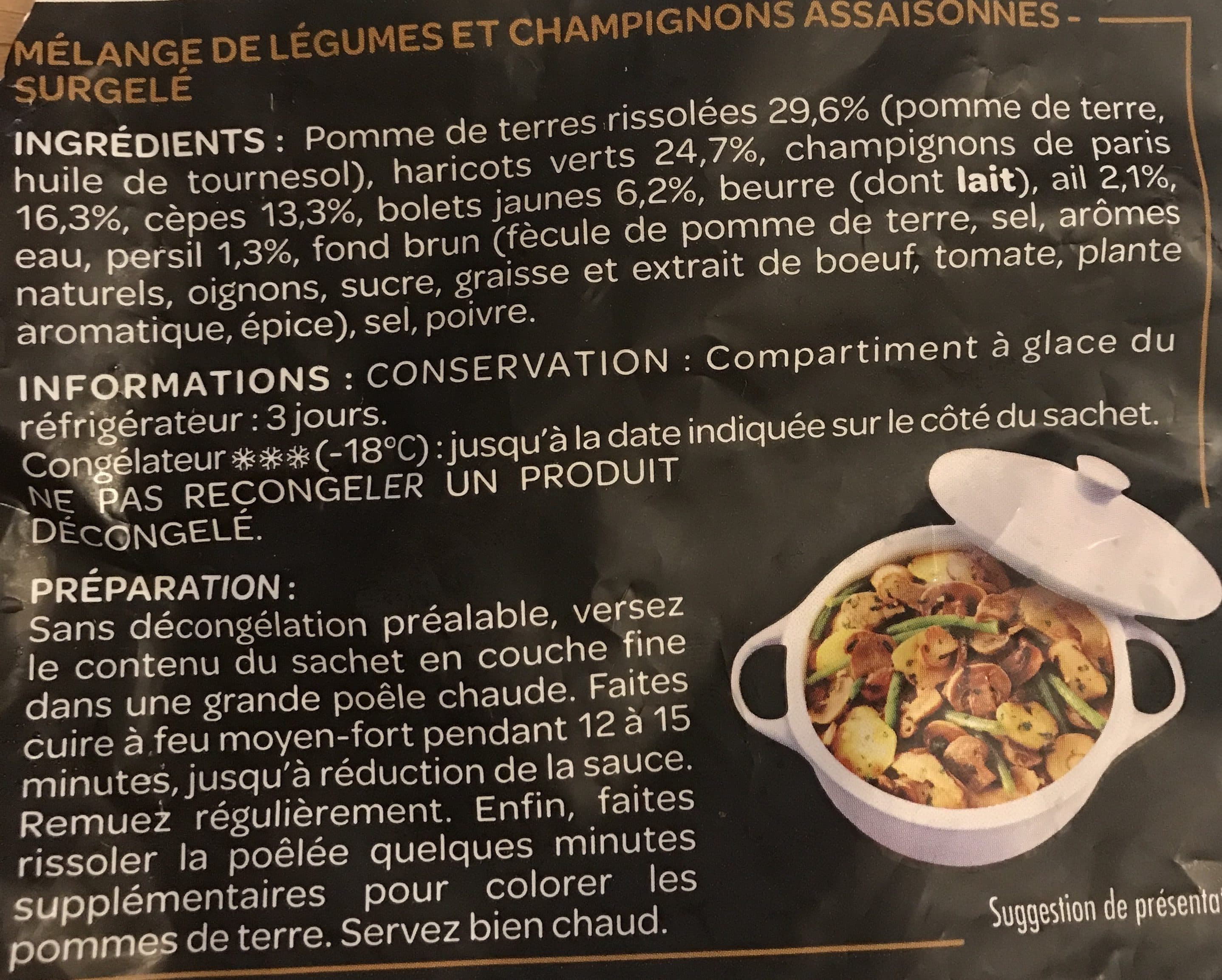 Les creations PFA - Poêlée à la forestière 600g packshot