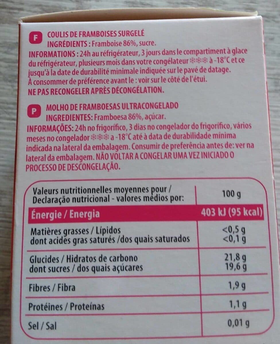 Adelie Coulis de framboises 50 g x4 packshot
