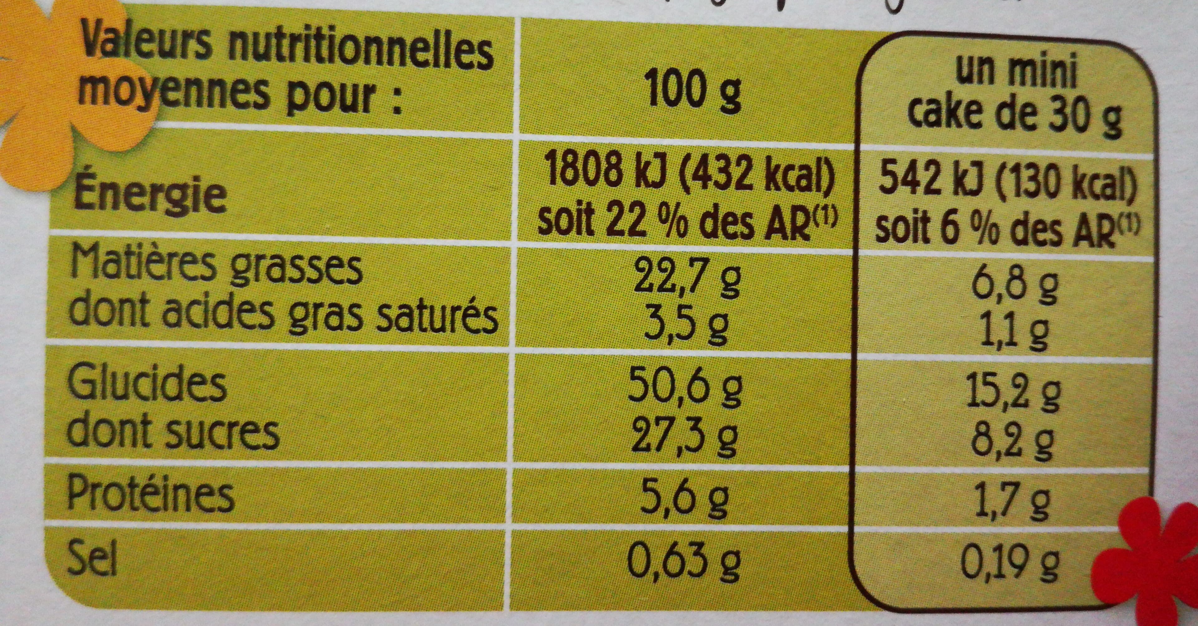 Chabrior Mini cakes aux pépites de chocolat - BIO packshot
