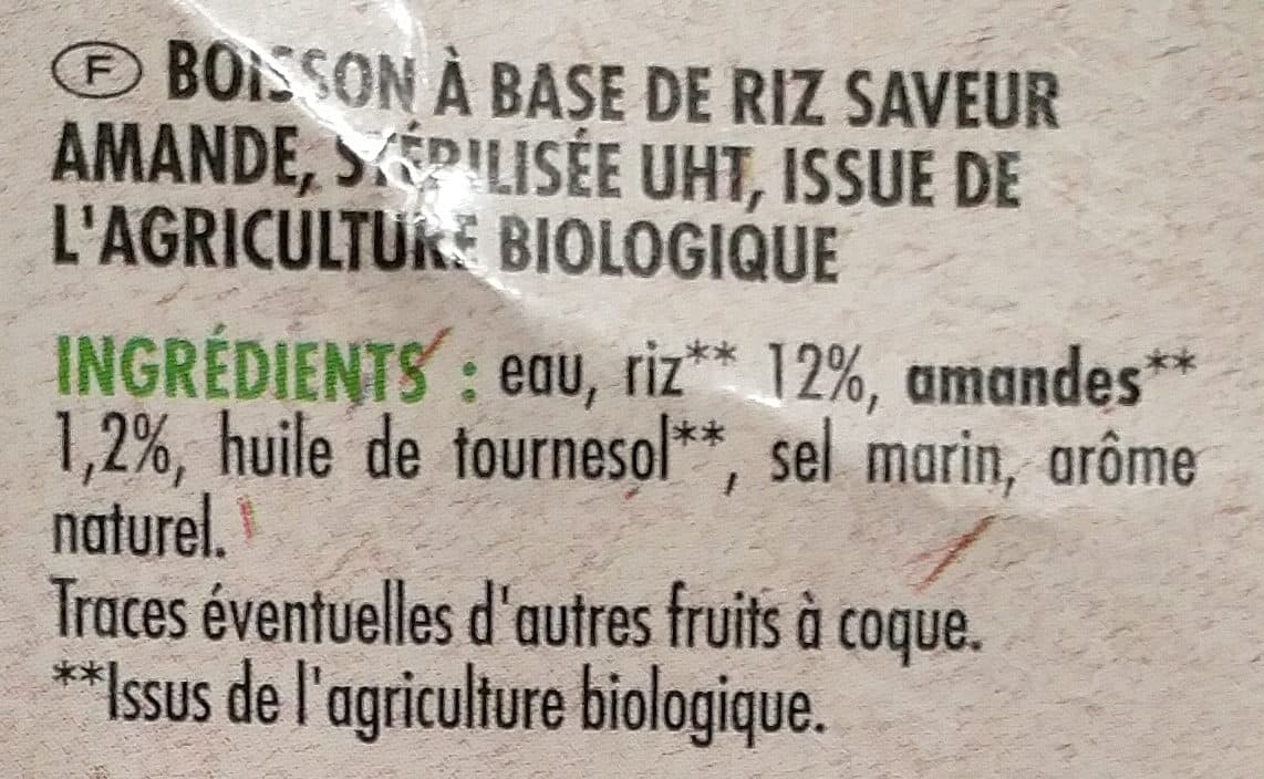 Regain Boisson Riz Amande packshot