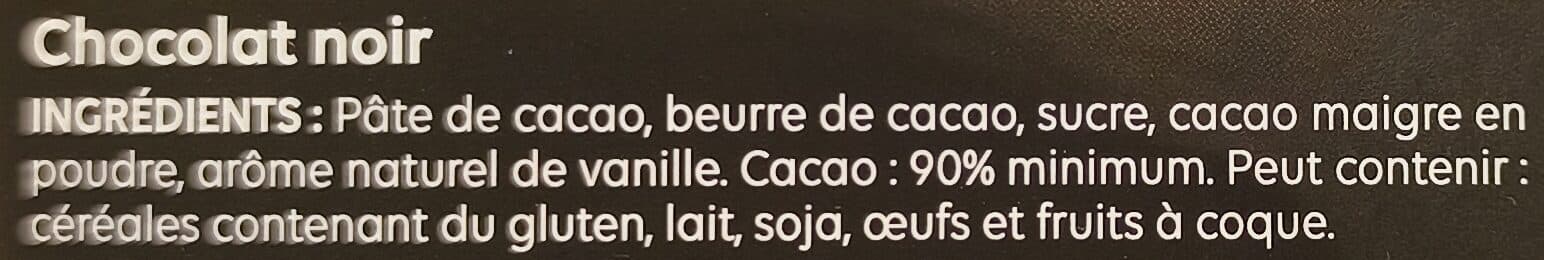 Intermarché L'Extra Noir Chocolat noir 90% packshot