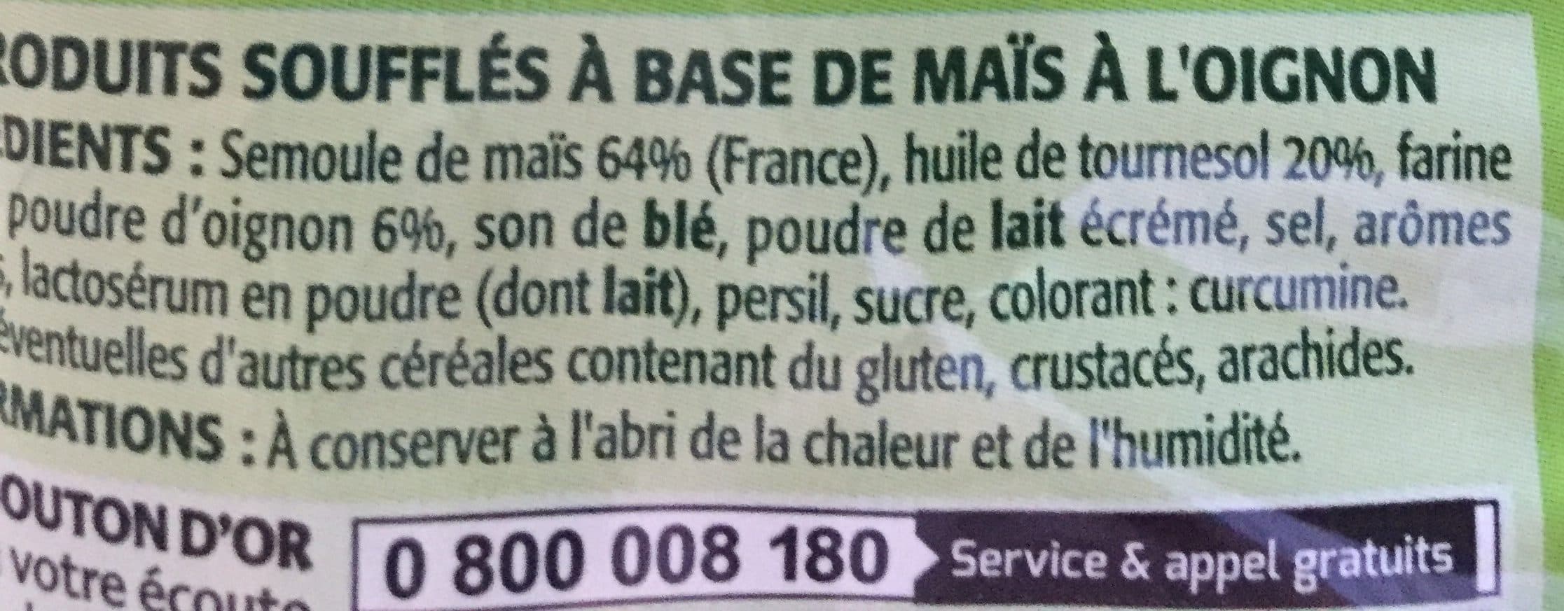 Bouton d'or Rings goût oignon packshot
