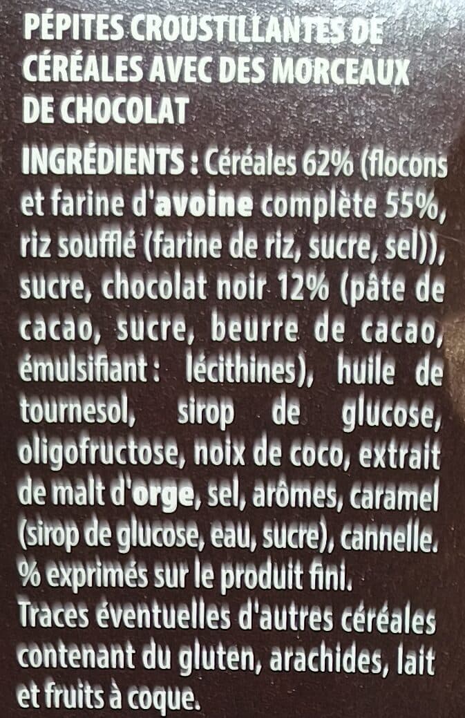 Chabrior Muesli crisp chocolat noir packshot