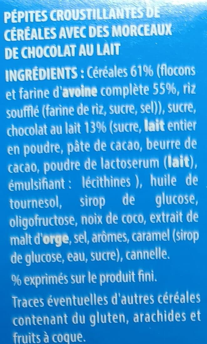 Chabrior Muesli crisp chocolat au lait packshot