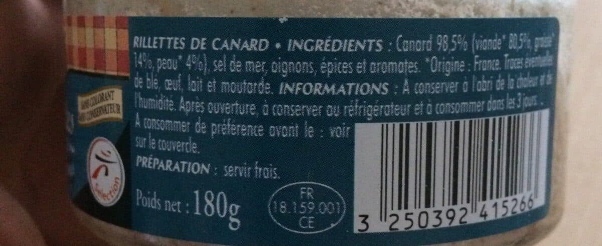 Onno Rillettes De Canard packshot