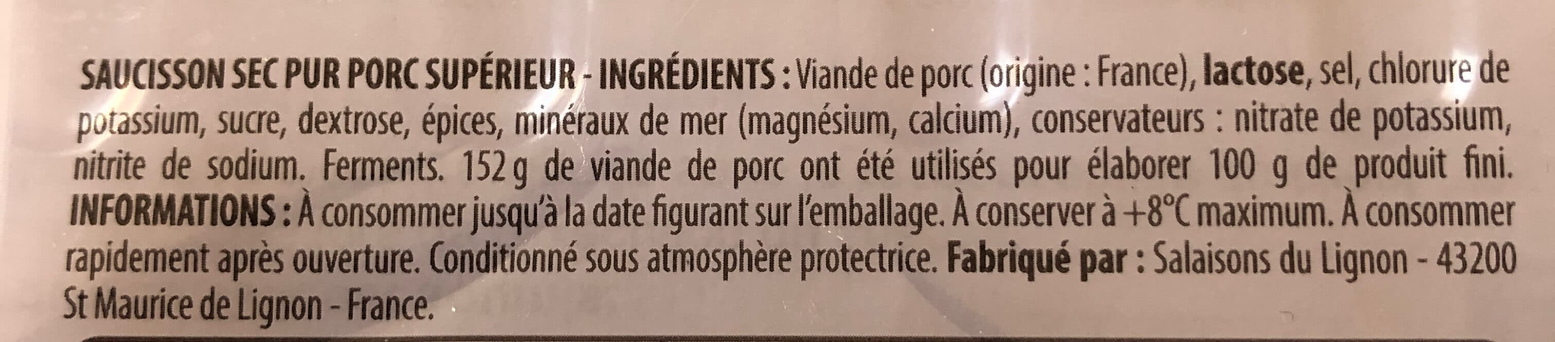 Monique ranou LS Saucisson sec 32T - TSR 100g packshot