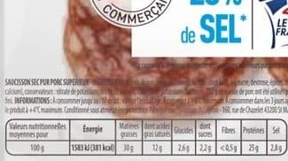 Monique ranou LS Saucisson sec 32T - TSR 100g packshot