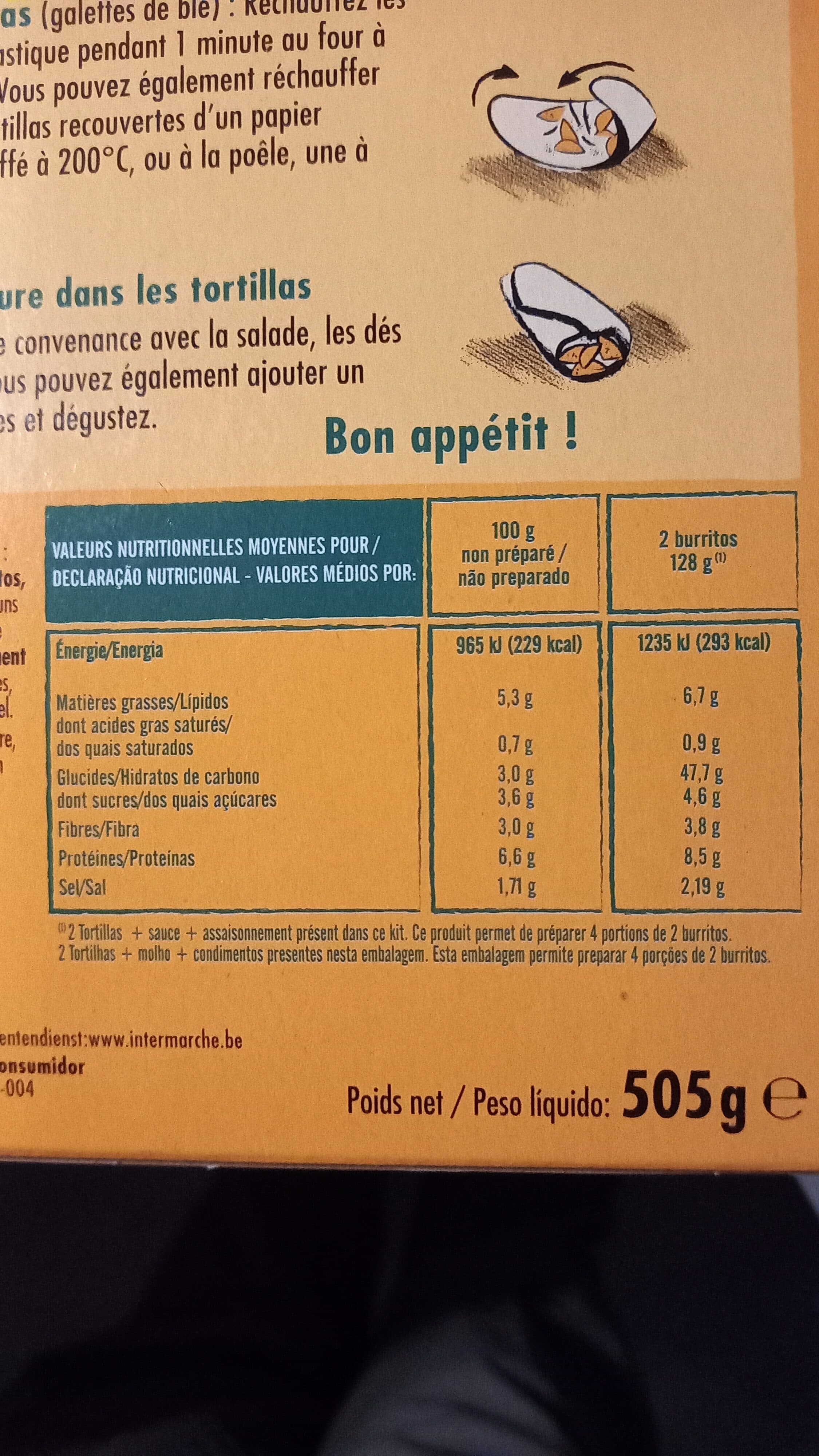 Itinéraire des Saveurs Kit Burrito - 510g packshot