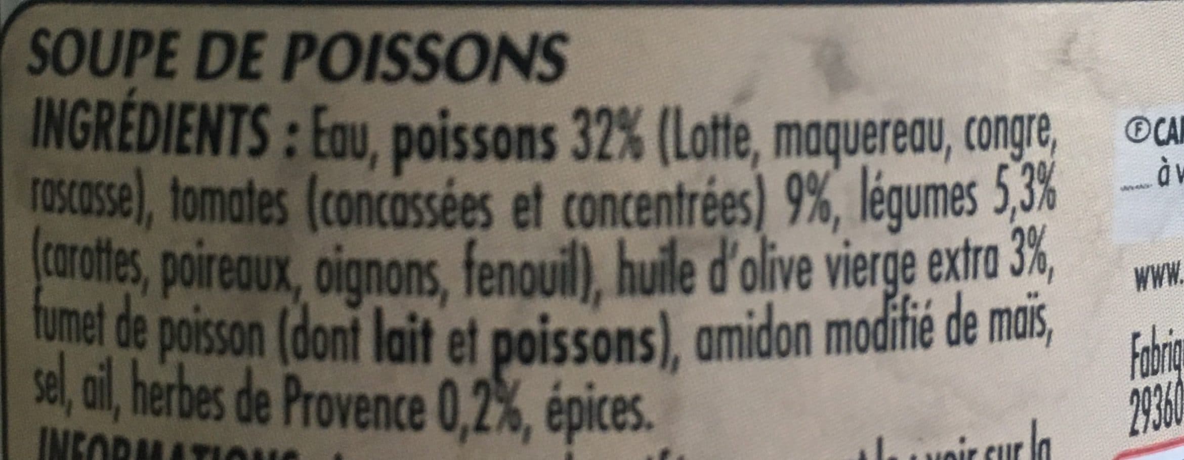 Capitaine cook Soupe de poissons packshot