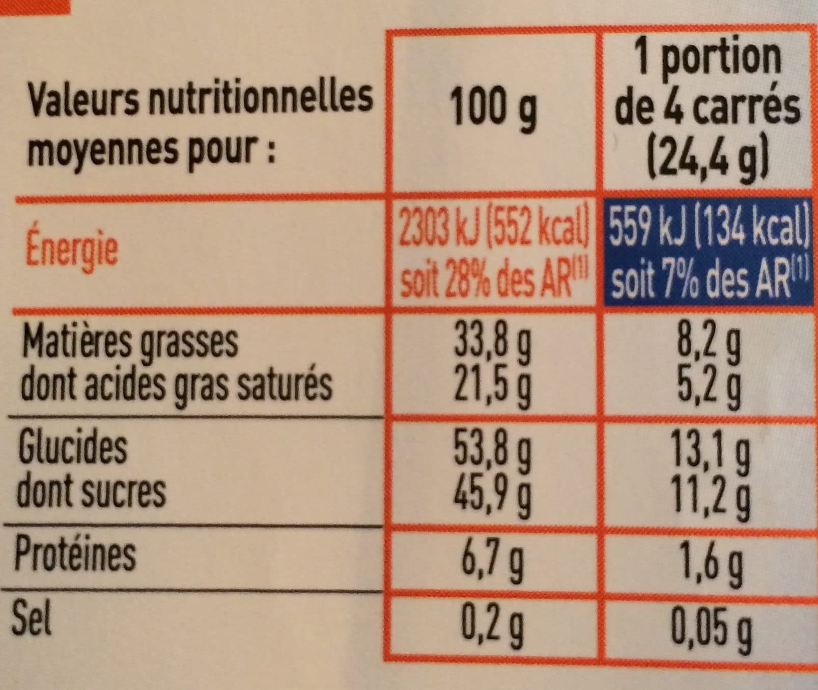 Netto Tablette dessert chocolat lait - 170g packshot
