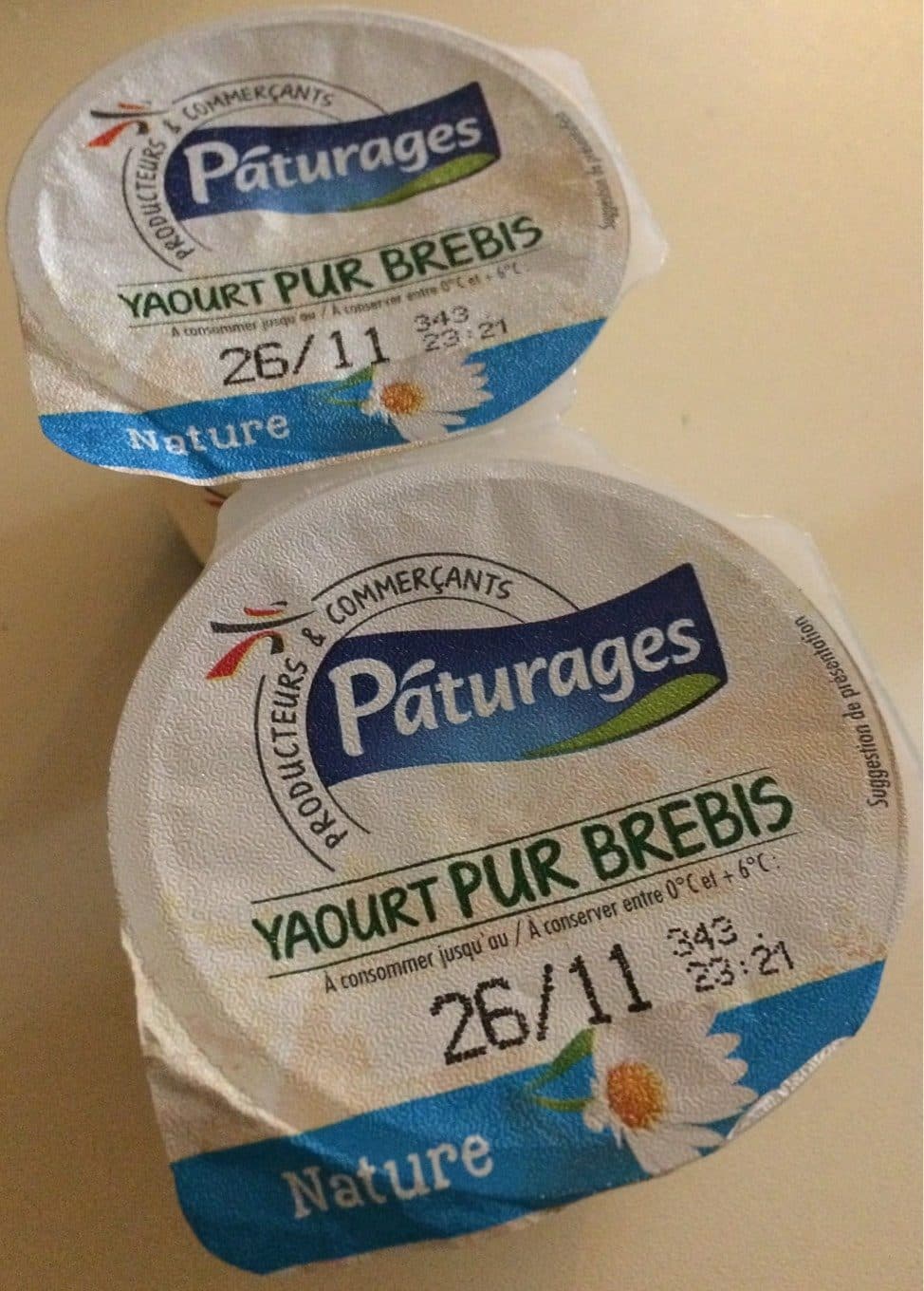 Paturages Yaourt Pur Brebis packshot