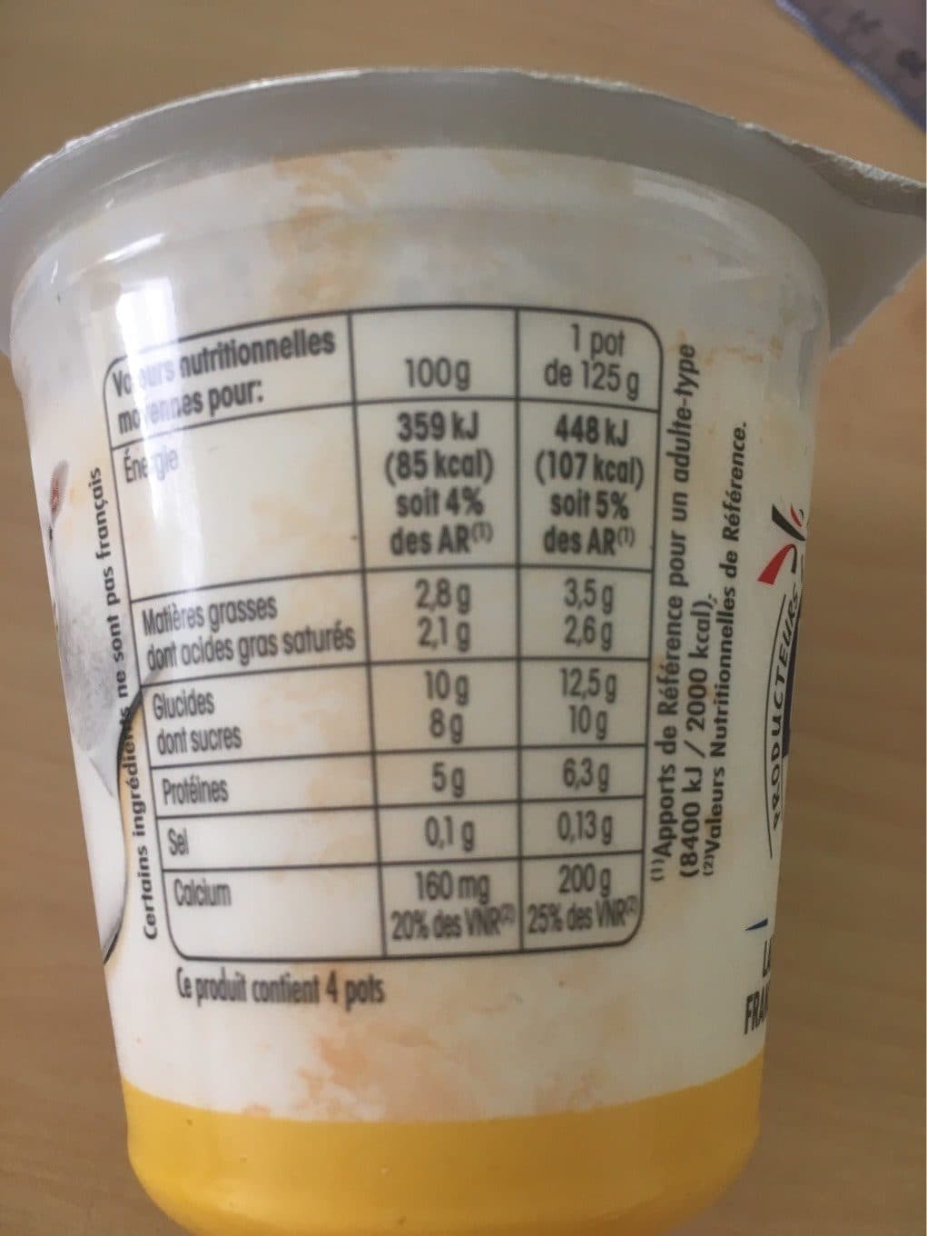 Pâturages Yaourt brebis vanille 4x125g packshot