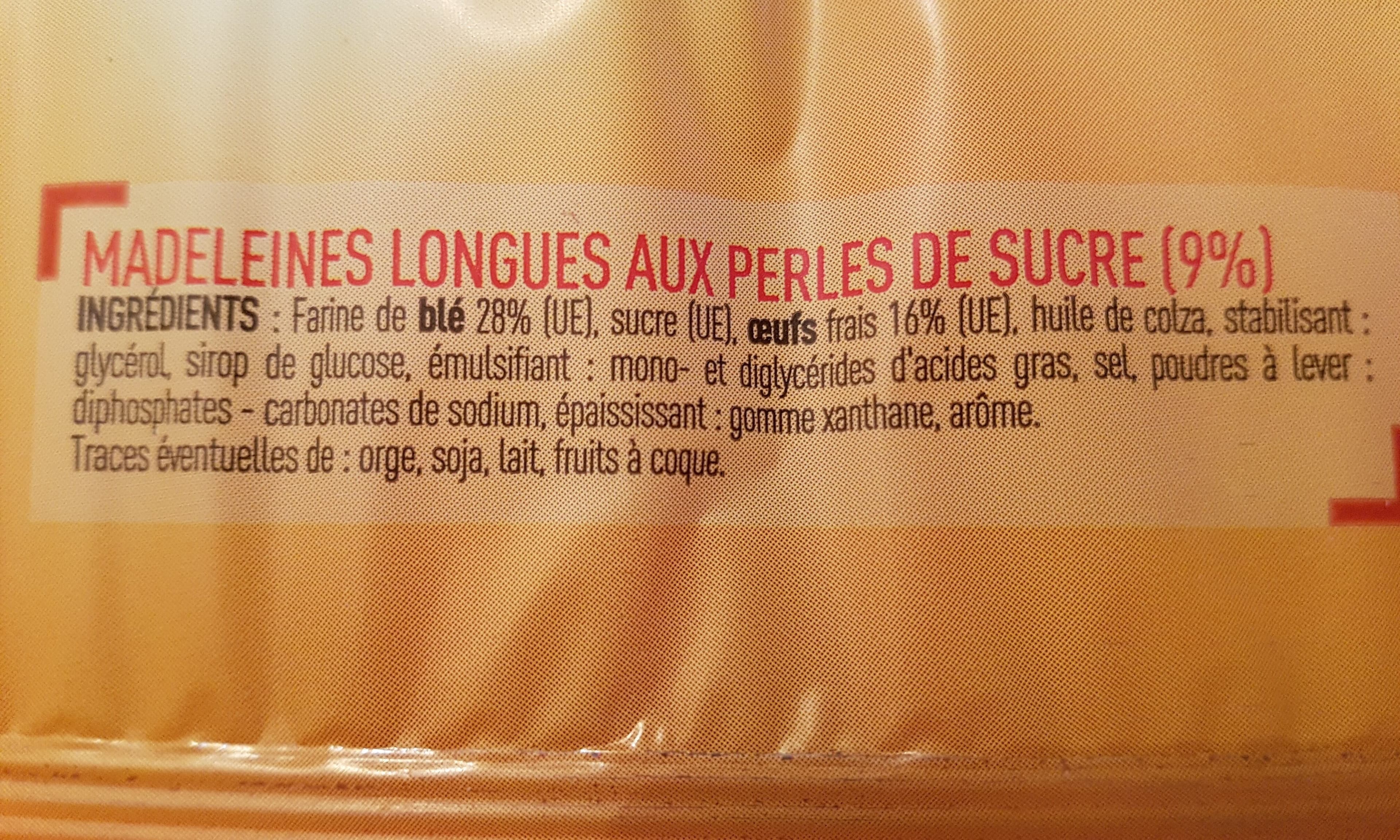 Netto madeleines longues aux perles de sucre packshot
