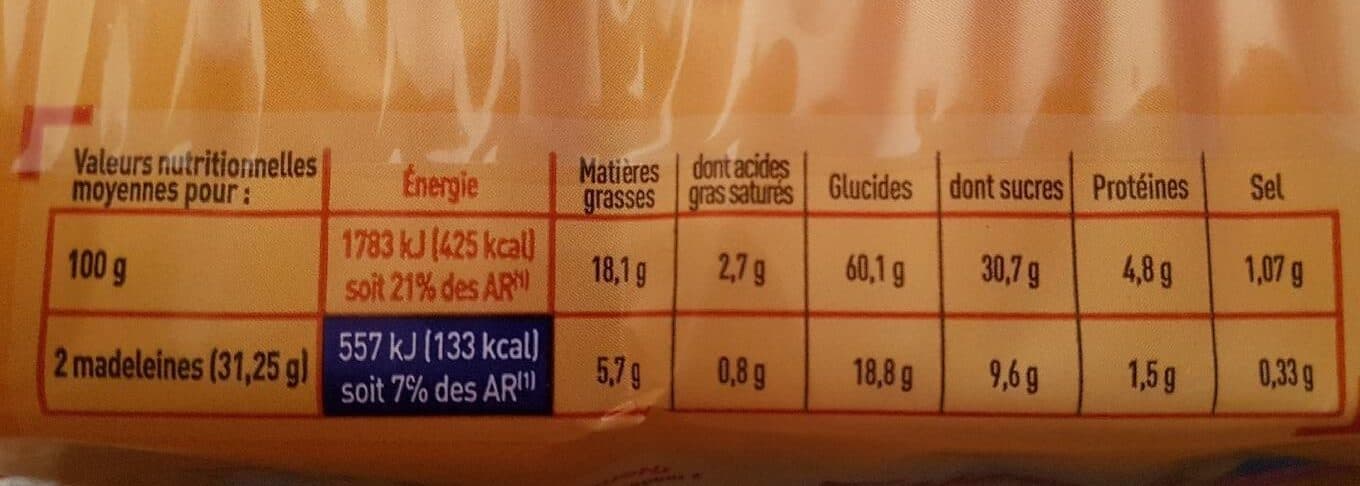 Netto madeleines longues aux perles de sucre packshot