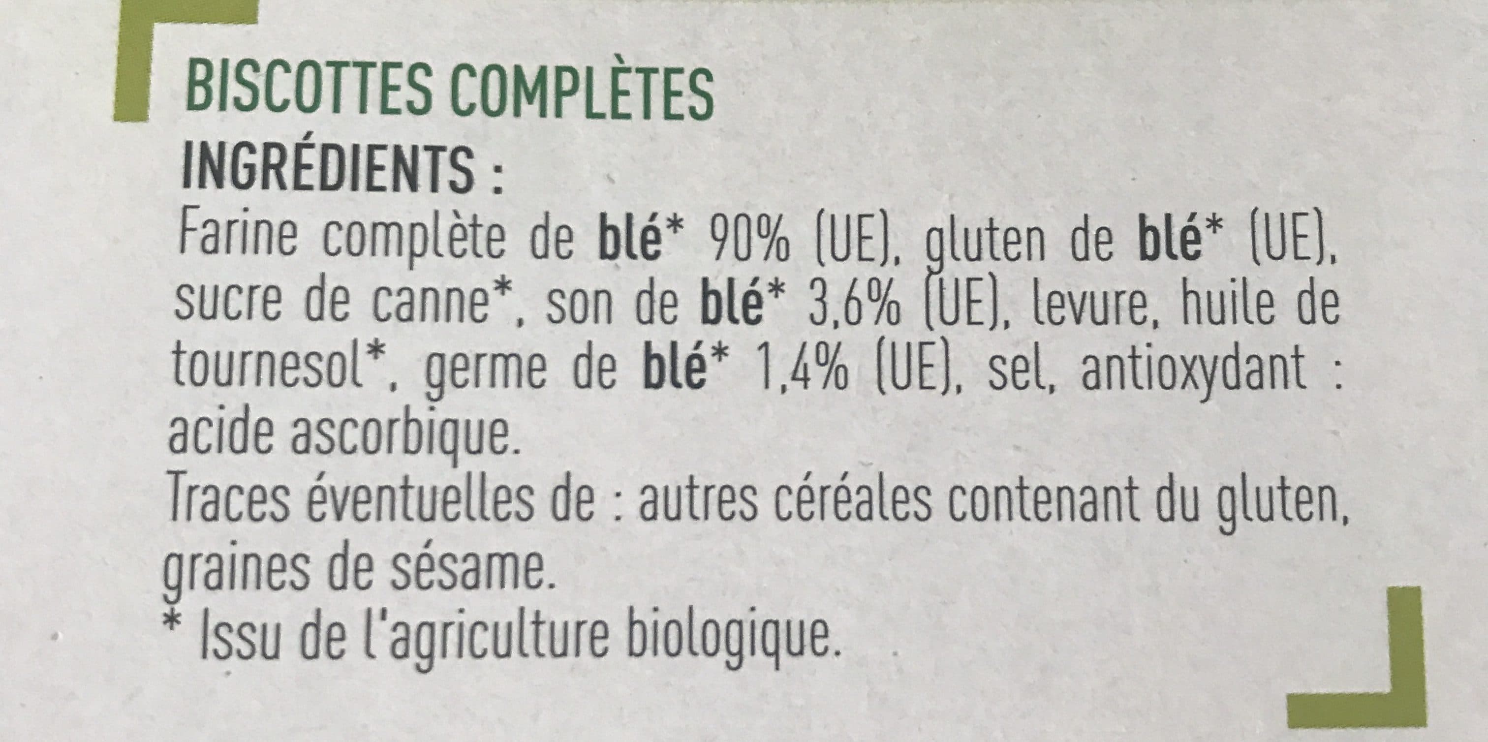 Netto Biscottes complètes x36 - BIO packshot