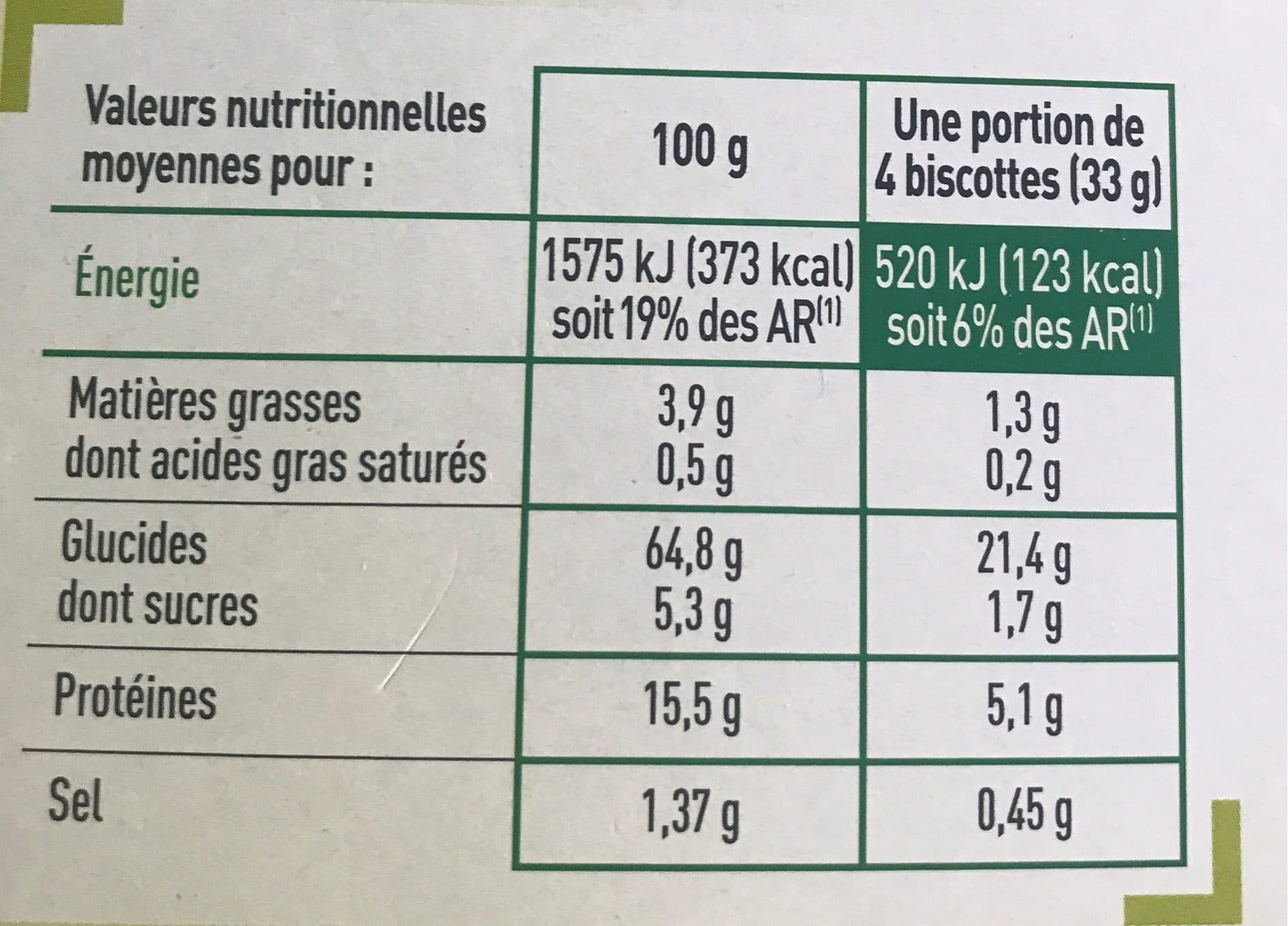 Netto Biscottes complètes x36 - BIO packshot