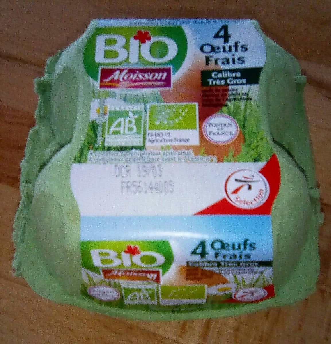 Moisson Œufs frais packshot