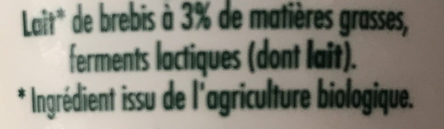 Intermarché Yaourt brebis bio nature 2x125g packshot