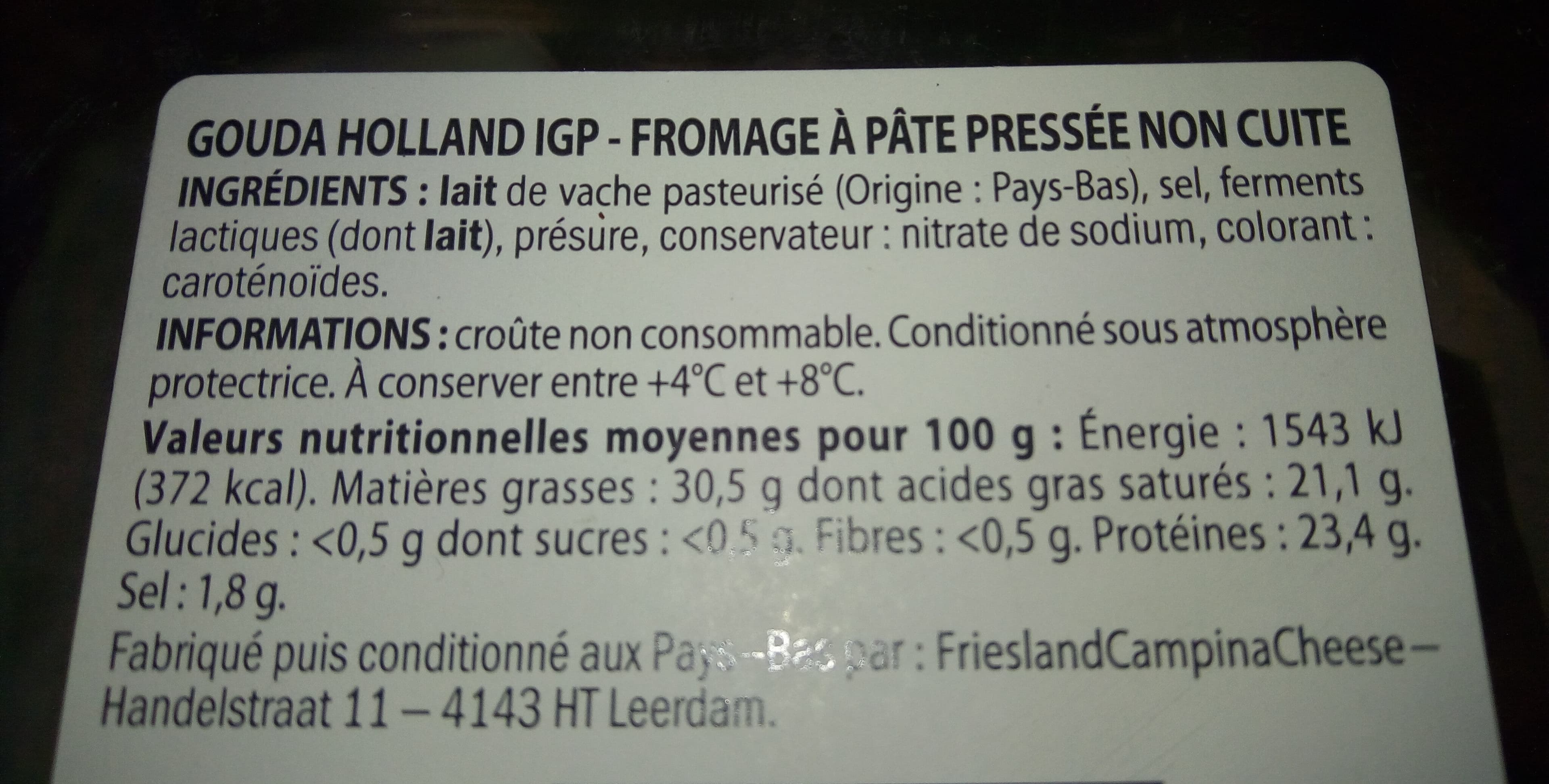 Pâturages GOUDA PORTION IGP 250g packshot