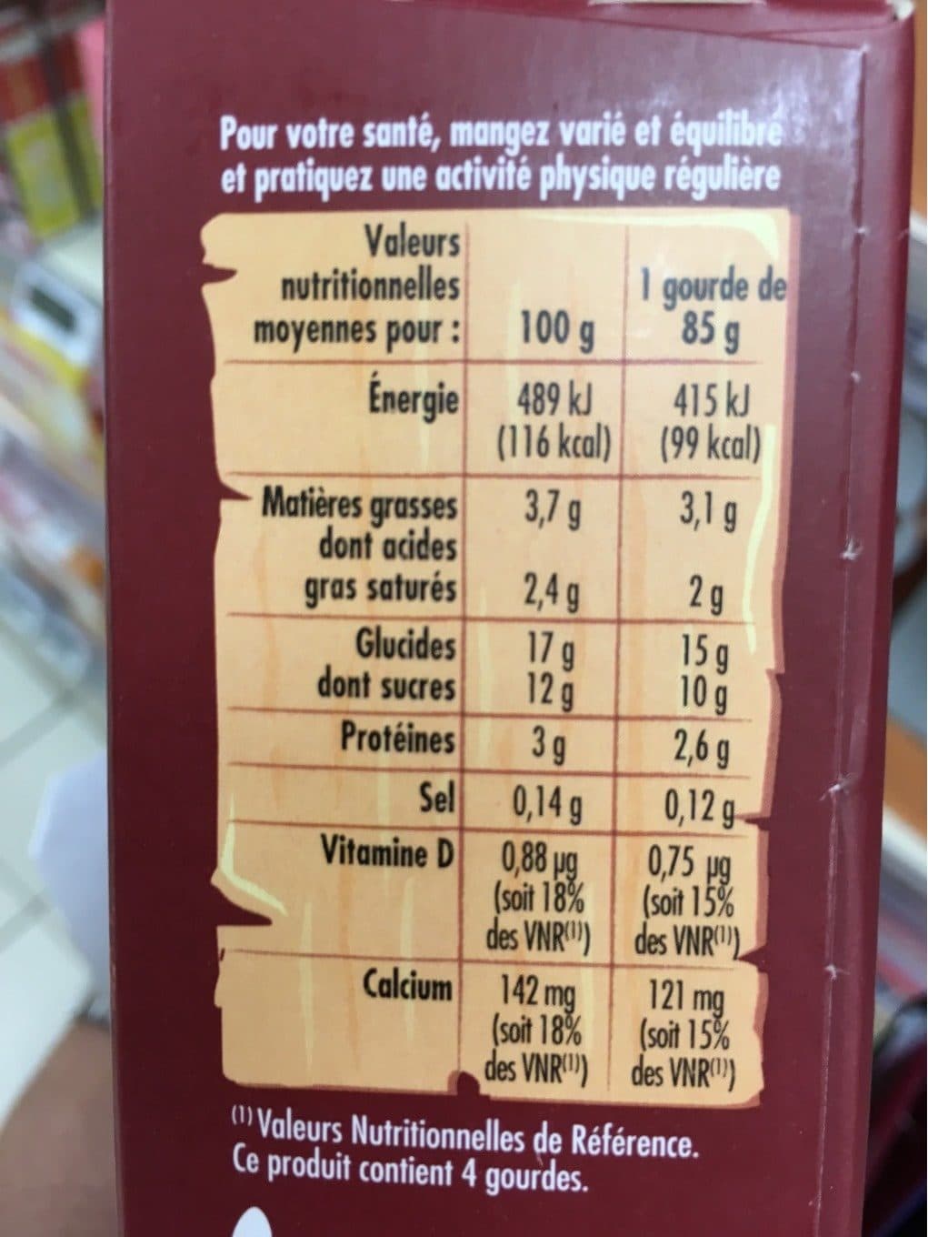 Paturages DESSERTS LACTES SAVEUR CHOCOLAT 4X85 G - P'tits Prods packshot