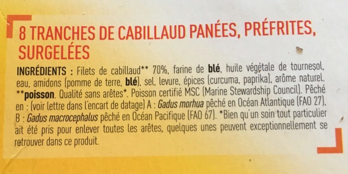 Netto Cabillaud pané netto msc 400g packshot