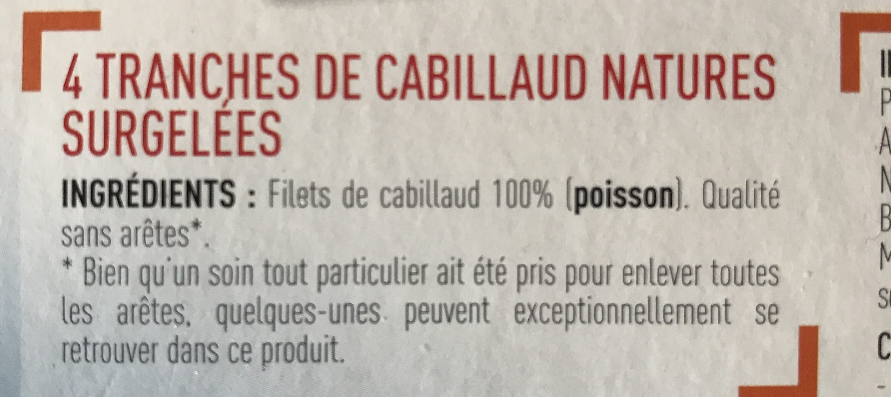 Netto Tranche de cabillaud nature msc 400g packshot