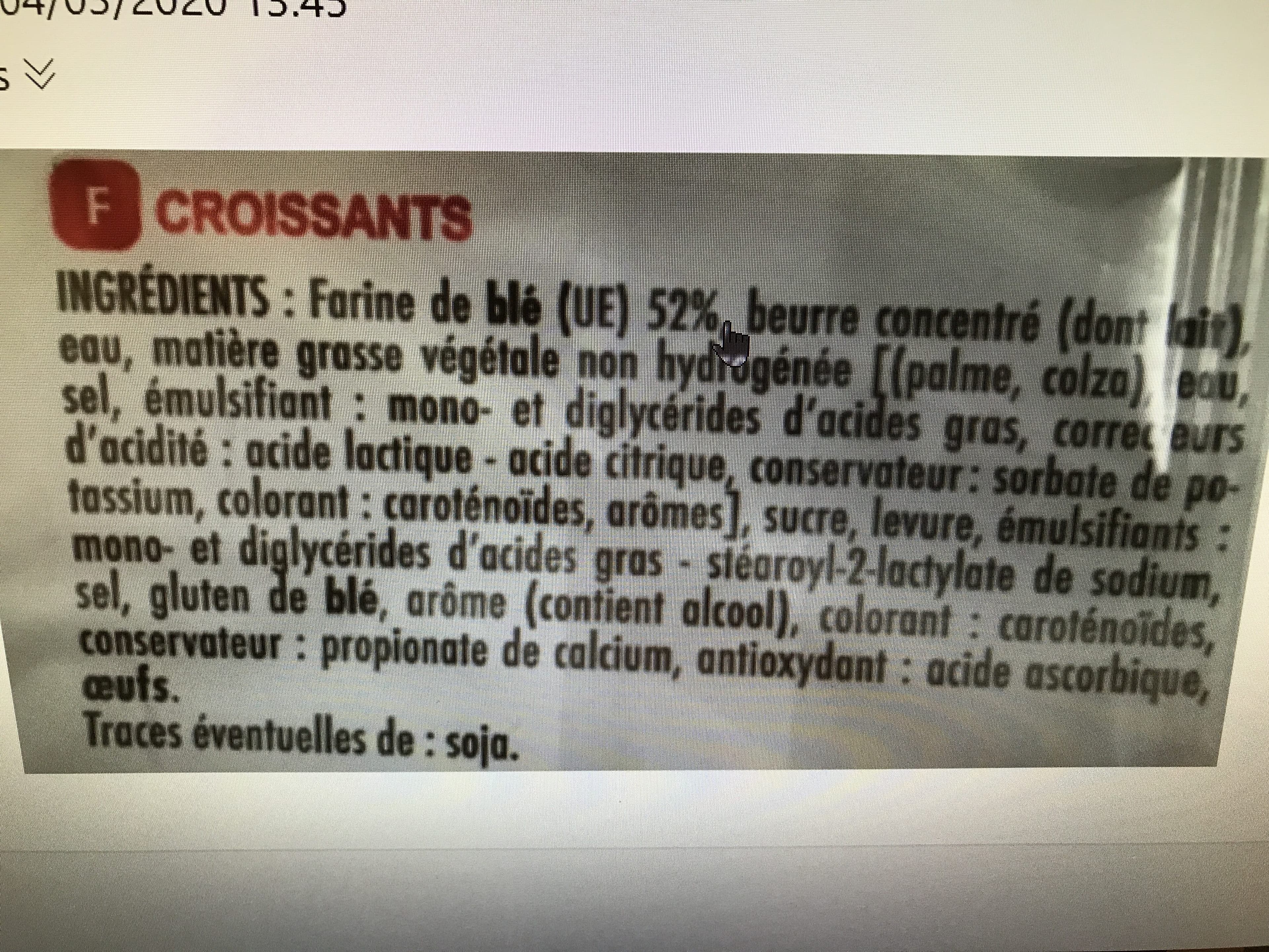 Chabrior Croissants *8 320g packshot