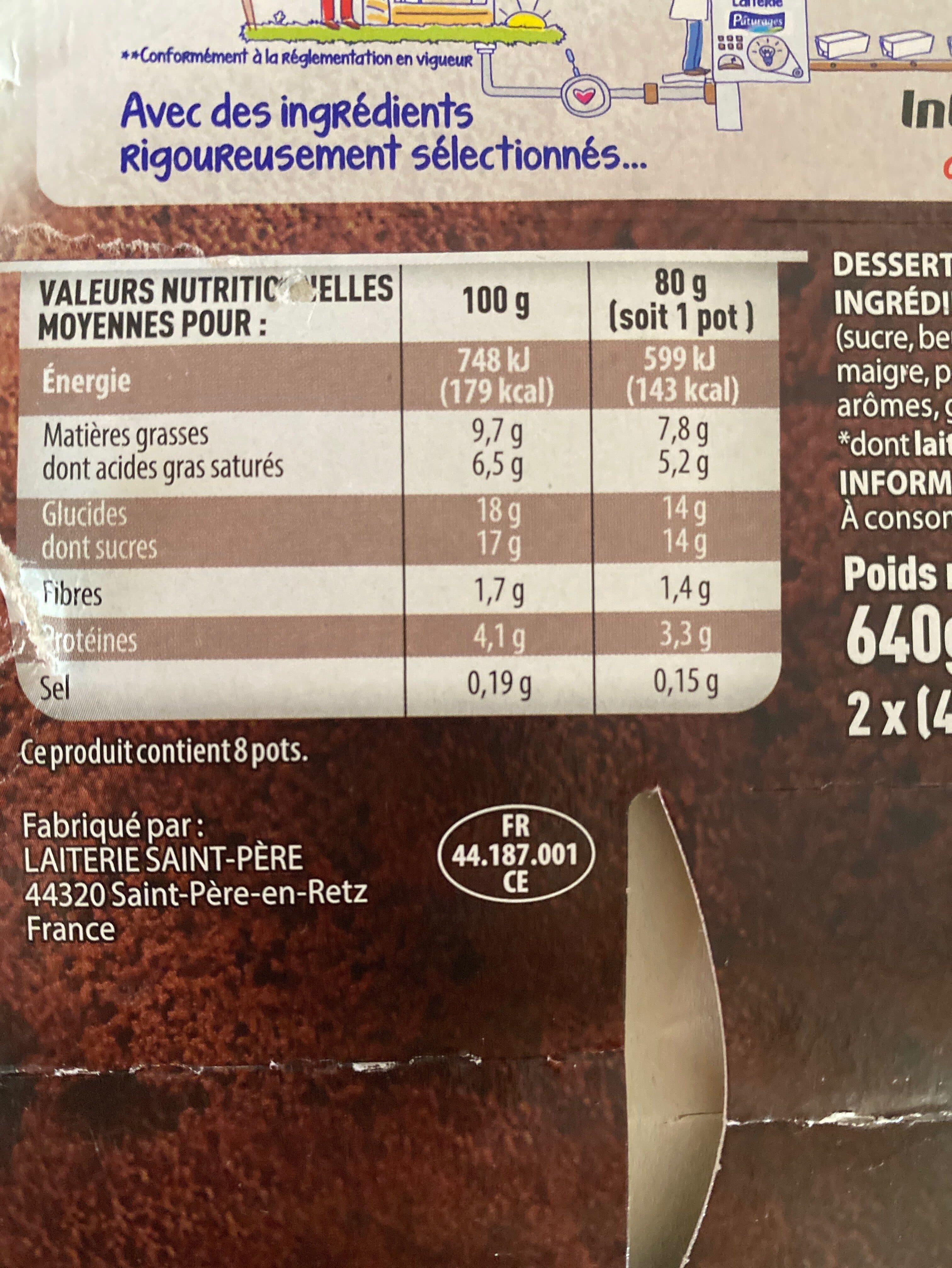 Pâturages Mousse liegeoise chocolat 8x80g packshot