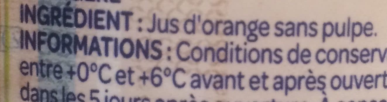 Paquito Pur jus d'orange sans pulpe pet 1l packshot