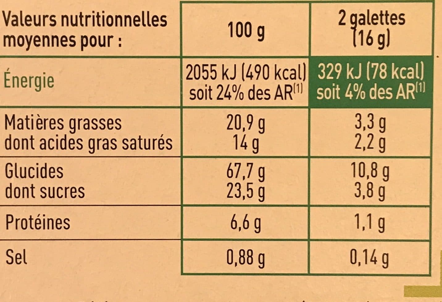 Netto Galette bretonne - 130g BIO packshot