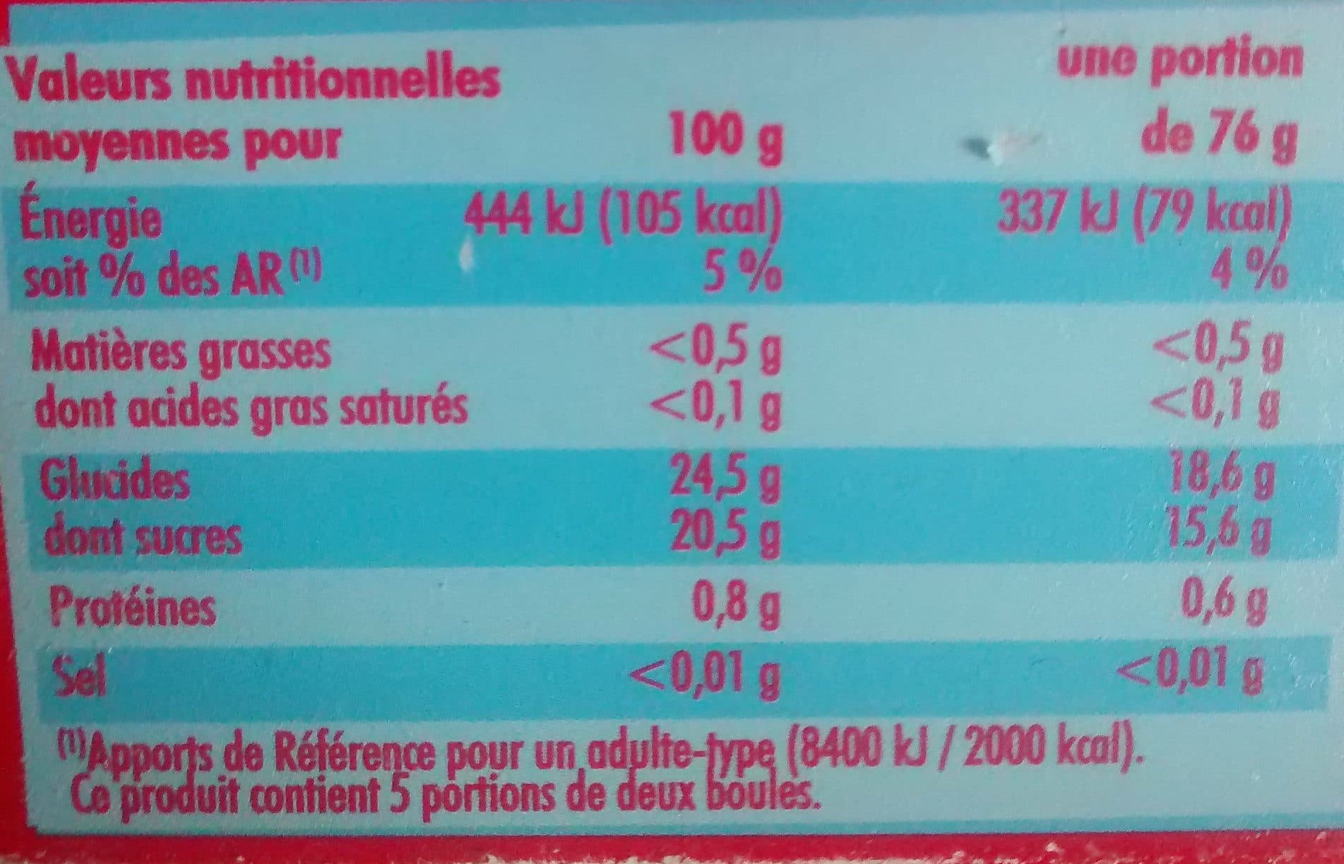 Adélie L'essentiel - sorbet framboise packshot