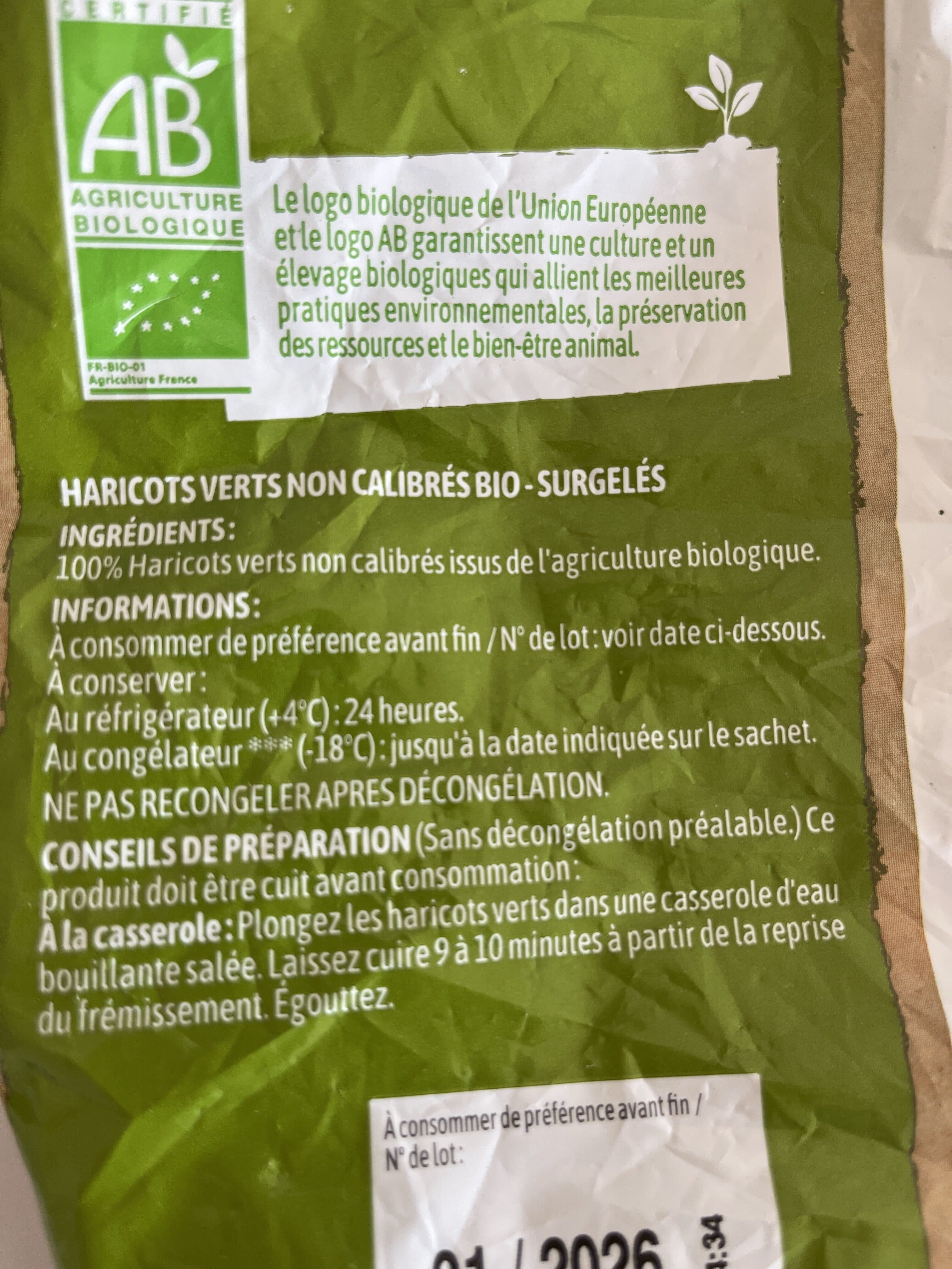 Netto Haricots verts bio 600g packshot