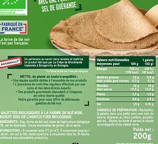 Netto Galettes de ble noir bio x4 packshot