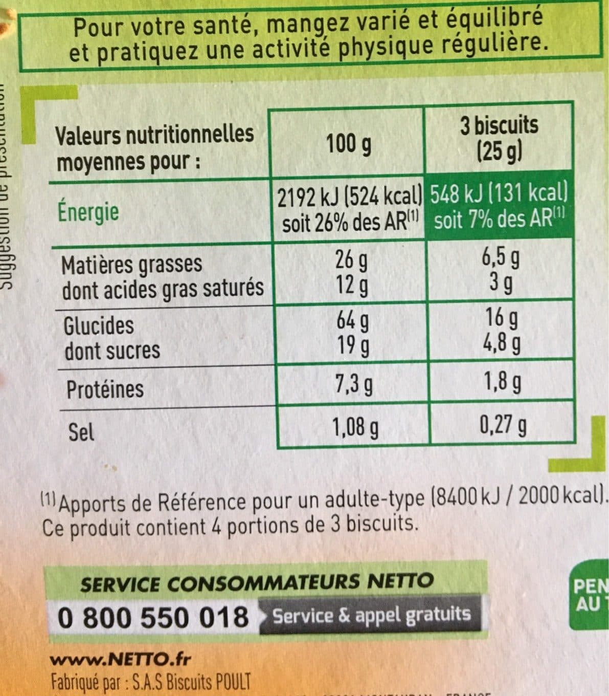 Netto Palmiers au sucre de canne roux 100g BIO packshot