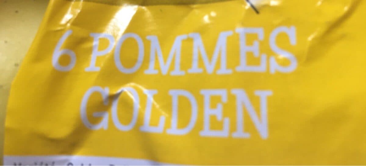 Mon Marché Plaisir 6 pommes golden packshot