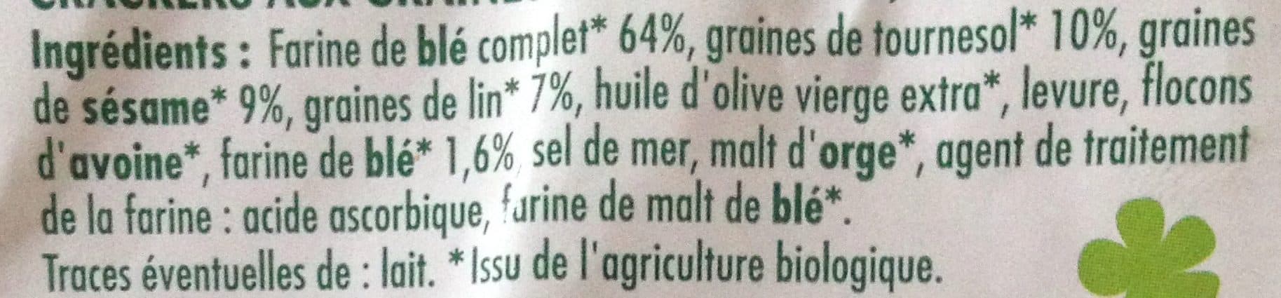 Chabrior Crackers 3 graines - BIO packshot