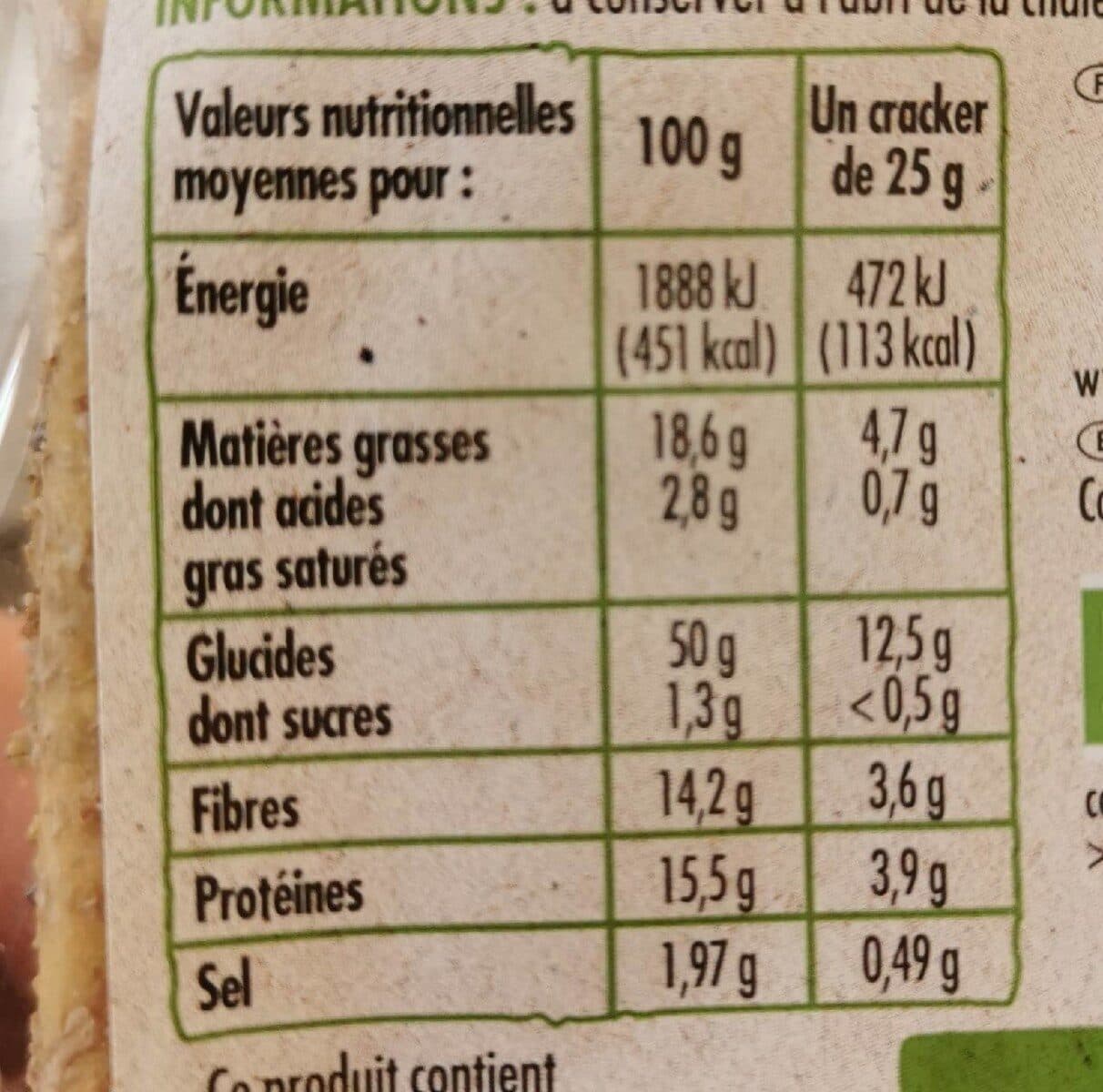 Chabrior Crackers 3 graines - BIO packshot