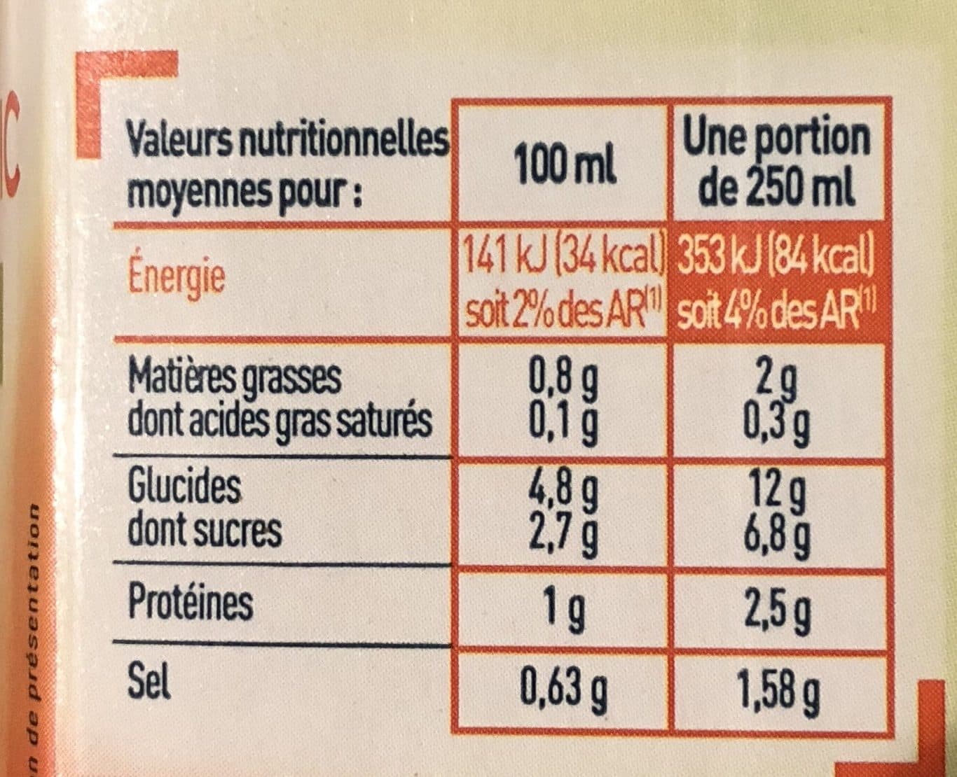 Netto Veloute tomates basilic bio 1l packshot