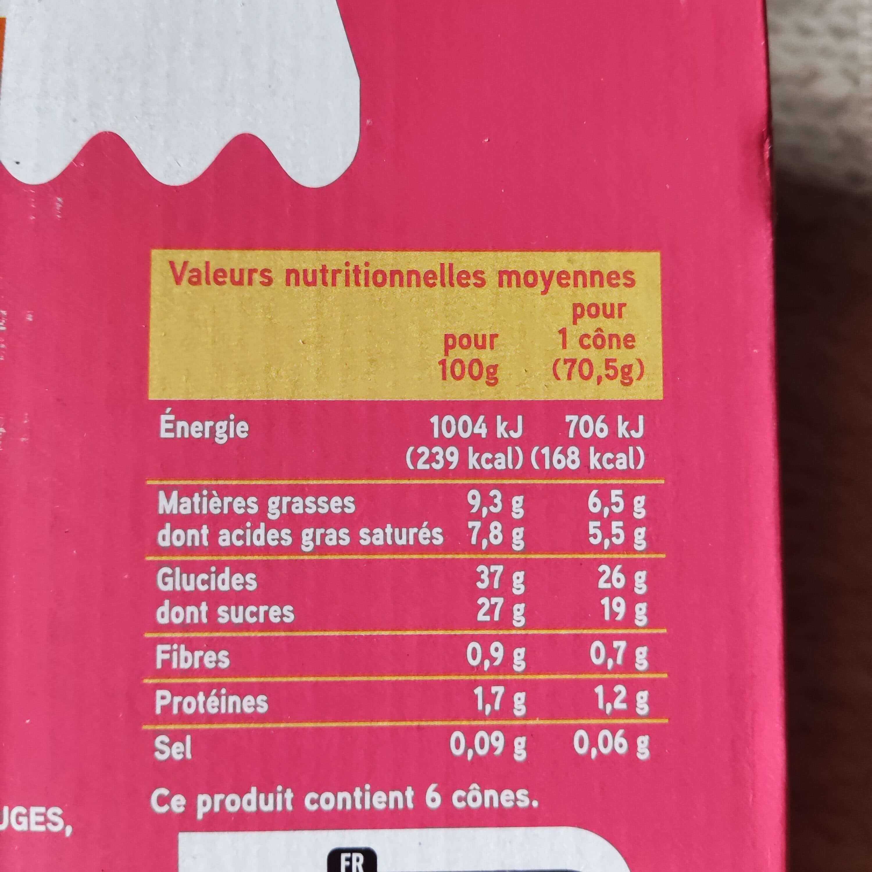 Netto Cône vanille - fraise (G) sauce aux fruits rouges x6 - 120mL packshot