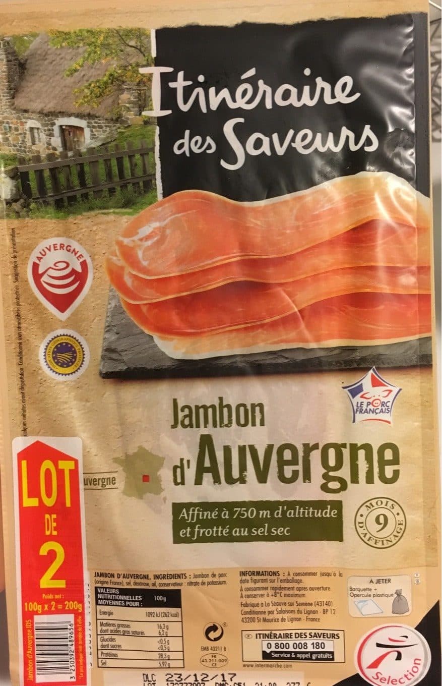 Itinéraire Des Saveurs Jambon d’auvergne packshot