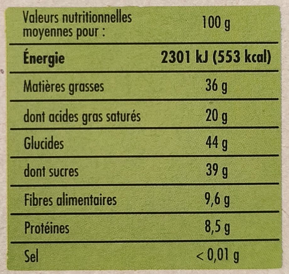 Ivoria Tablette BIO dégustation - Chocolat noir aux éclats d'amandes caramélisées packshot